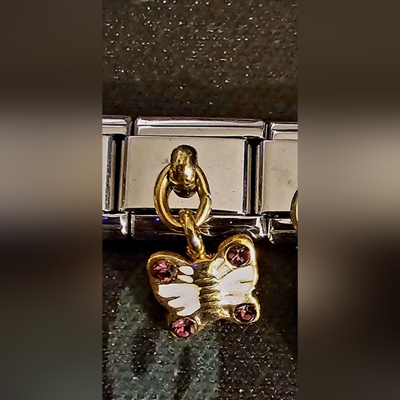 Butterfly Dangle Italian Charm - Picture 1 of 1